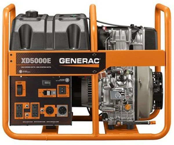 Generac diesel power station with fully welded frame
